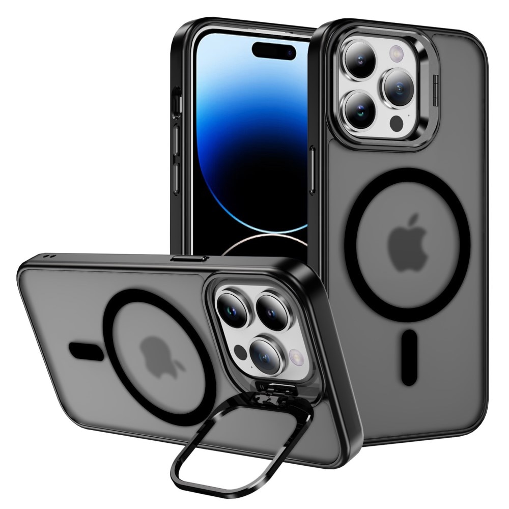 Coque hybride Kickstand MagSafe iPhone 14 Pro, noir