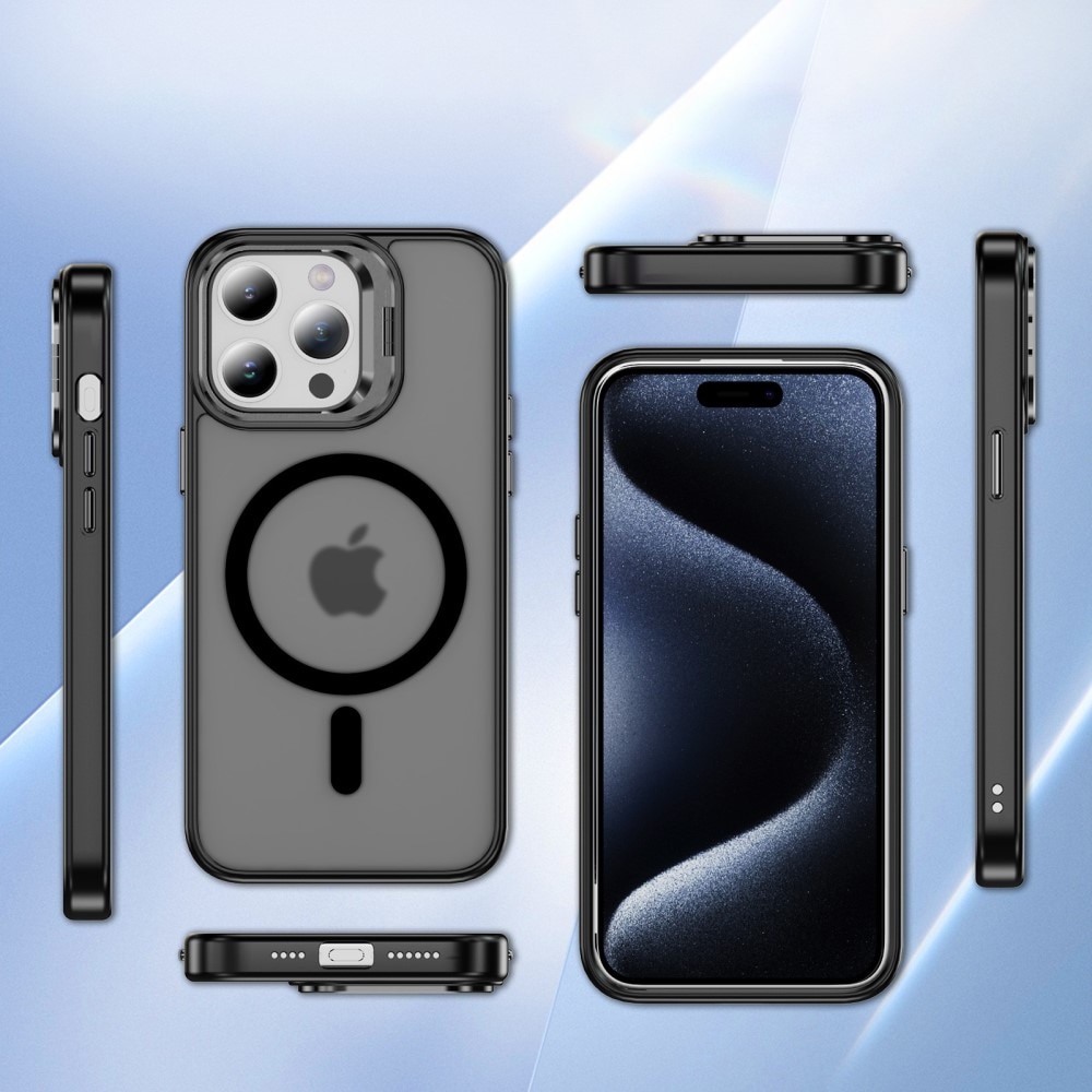 Coque hybride Kickstand MagSafe iPhone 14 Pro, noir