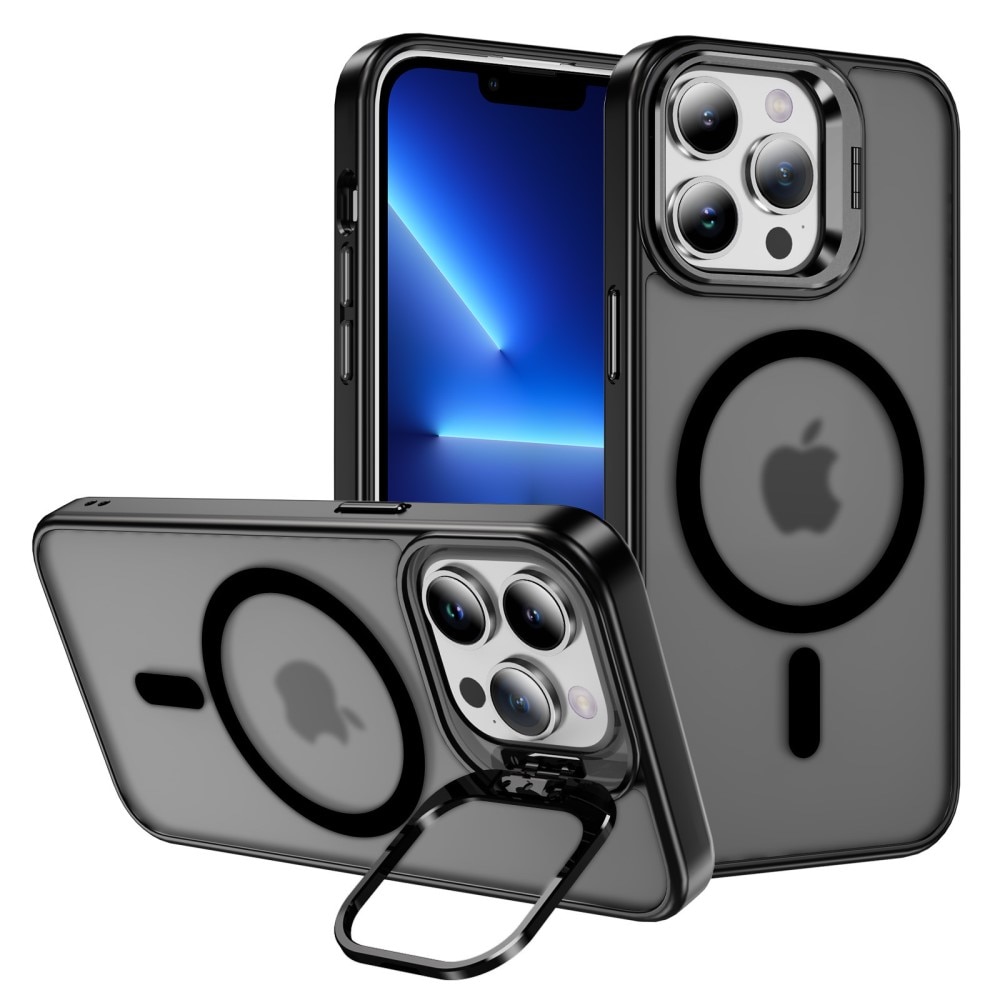 Coque hybride Kickstand MagSafe iPhone 13 Pro, noir