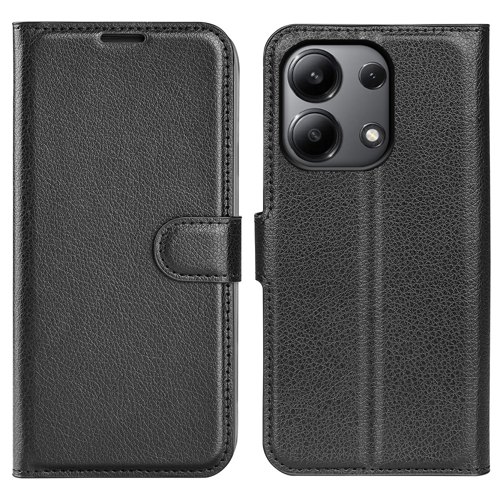 Coque portefeuille Xiaomi Redmi Note 13 4G, Noir