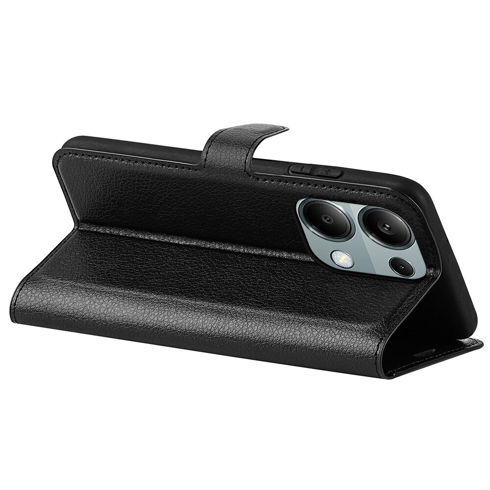 Coque portefeuille Xiaomi Redmi Note 13 Pro 4G, noir