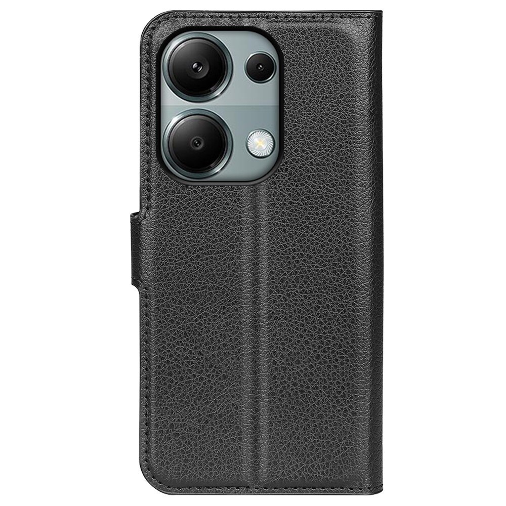 Coque portefeuille Xiaomi Redmi Note 13 Pro 4G, noir