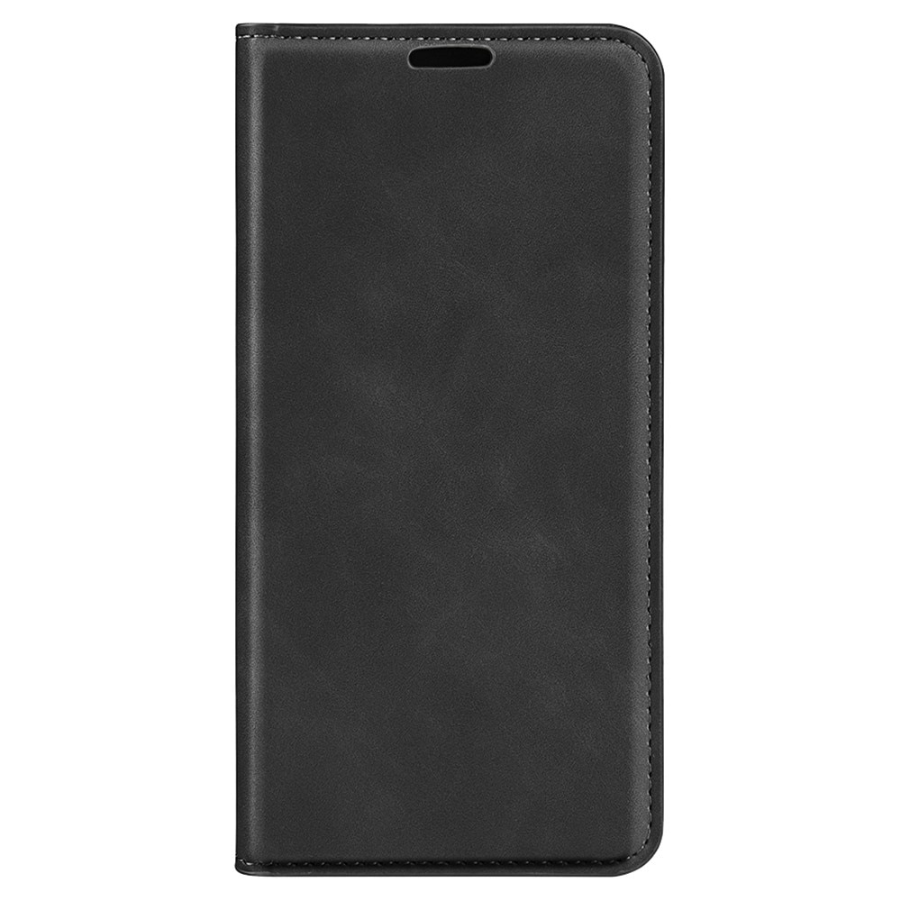 Coque portefeuille mince Xiaomi Redmi Note 13 4G, noir