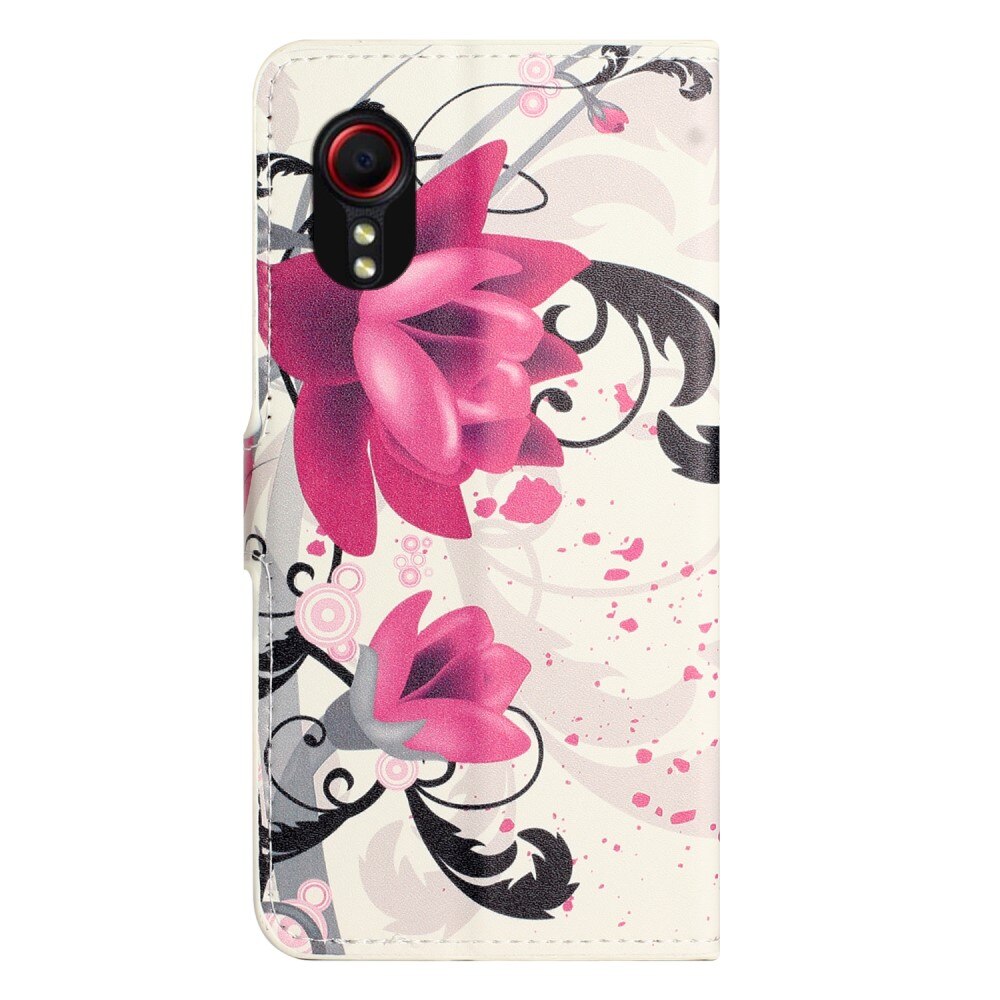 Étui portefeuille Samsung Galaxy Xcover 7, Flowers