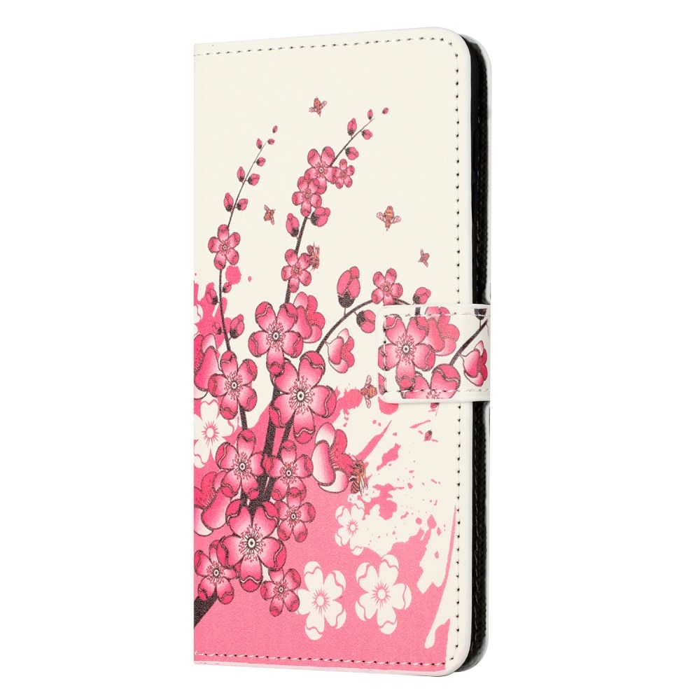 Étui portefeuille Samsung Galaxy Xcover 7, Fleurs de cerisier
