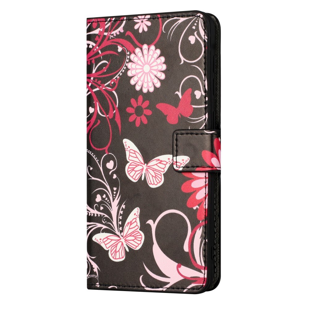 Étui portefeuille Samsung Galaxy Xcover 7, Papillon noir