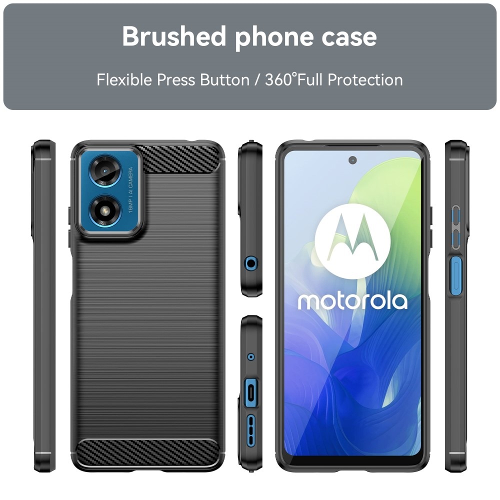 Coque TPU Brushed Motorola Moto G04, Black