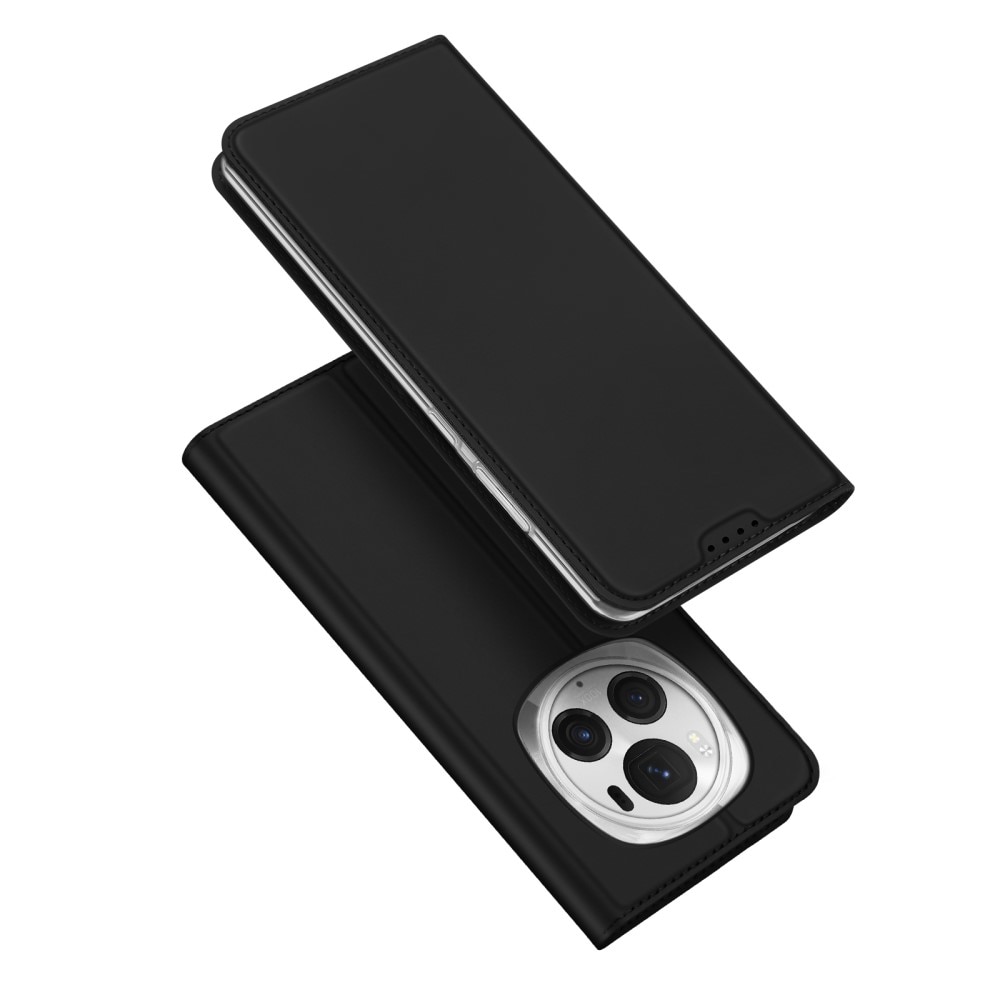 Étui portefeuille Skin Pro Series Honor Magic6 Pro, Noir