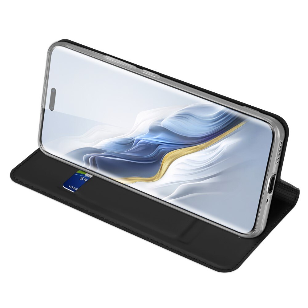 Étui portefeuille Skin Pro Series Honor Magic6 Pro, Noir
