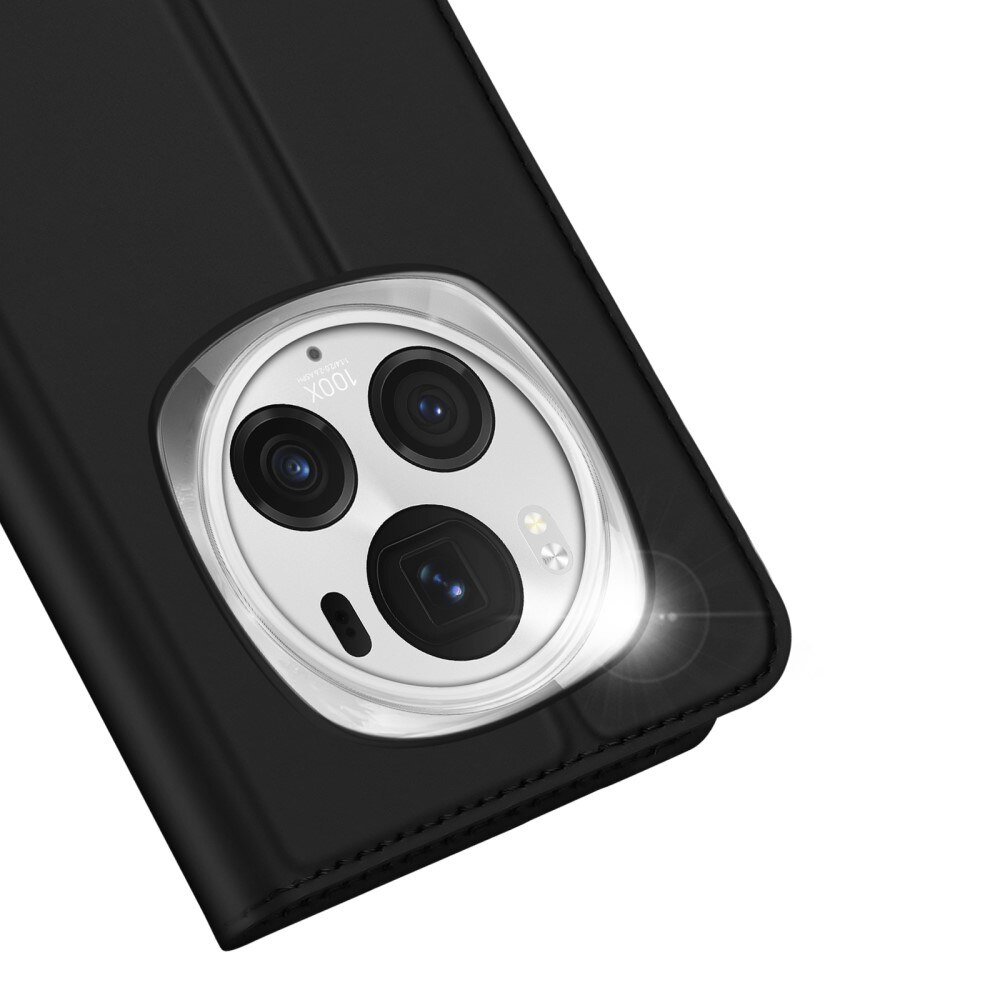 Étui portefeuille Skin Pro Series Honor Magic6 Pro, Noir