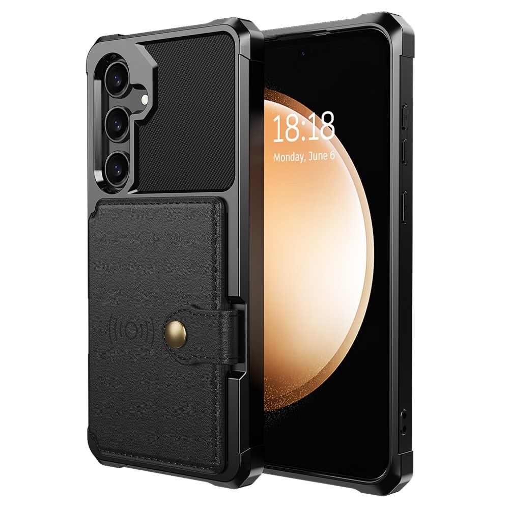 Coque porte-cartes Tough Multi-slot Samsung Galaxy A35, Noir