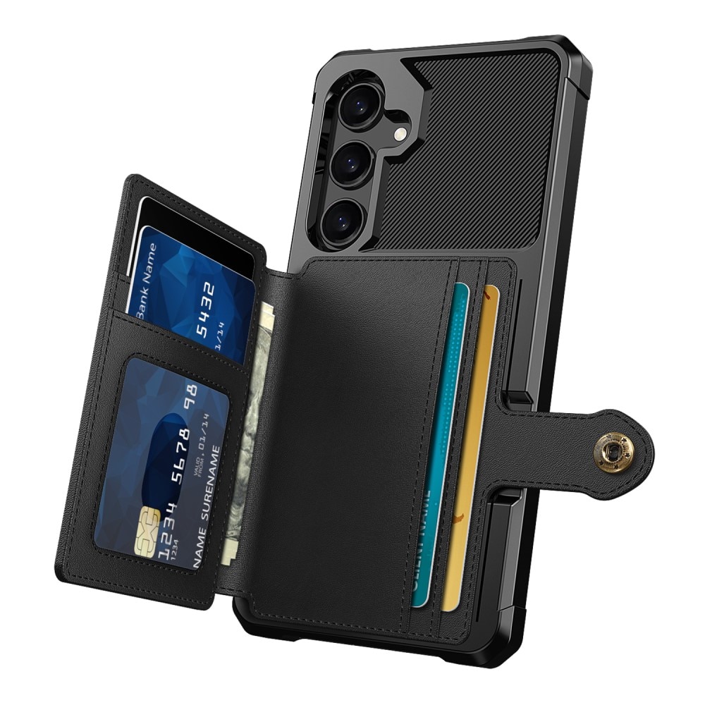 Coque porte-cartes Tough Multi-slot Samsung Galaxy A35, noir