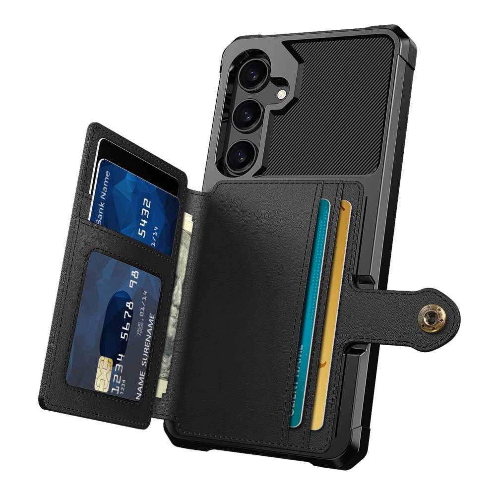 Coque porte-cartes Tough Multi-slot Samsung Galaxy A35, Noir