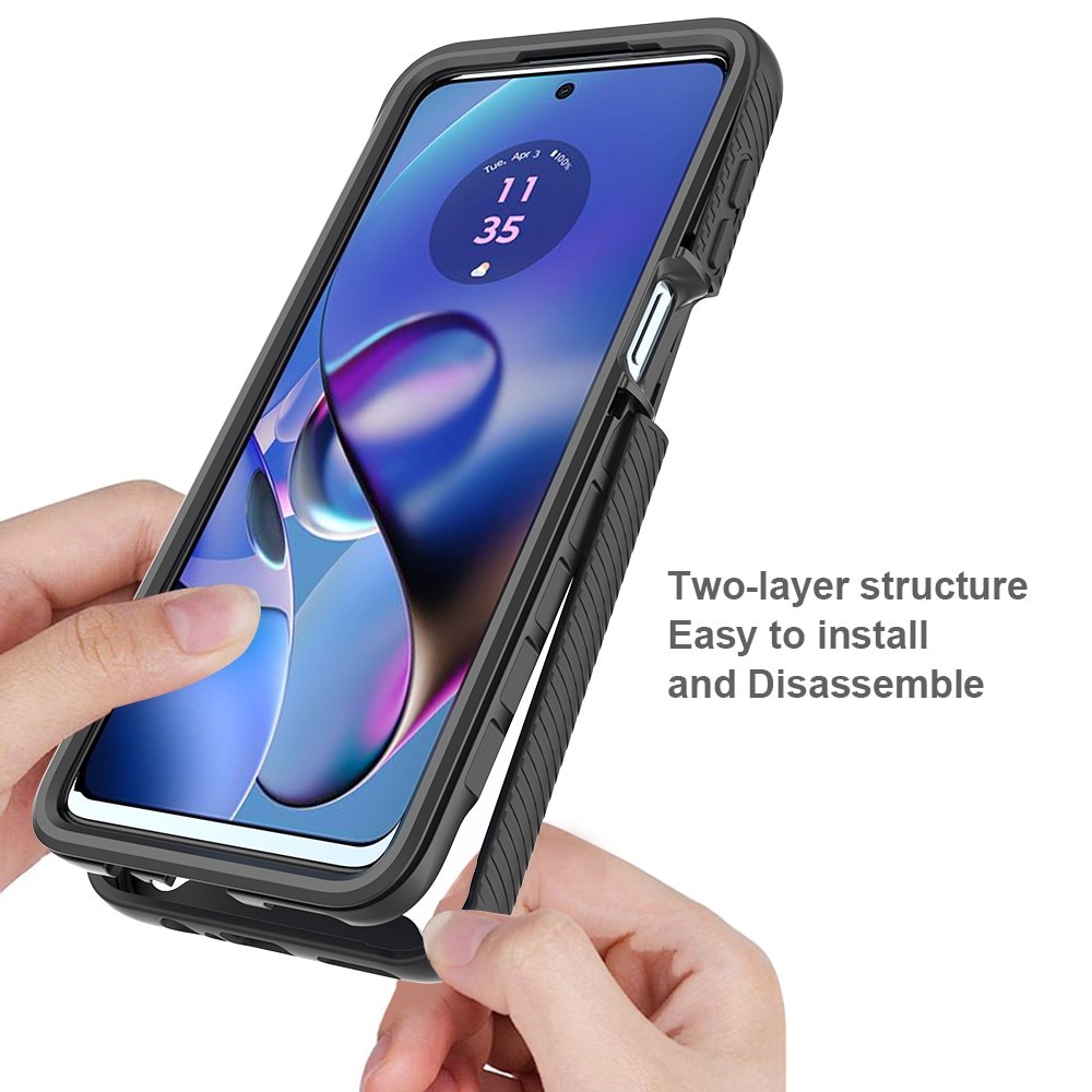 Coque Full Protection Motorola Moto G54, Noir