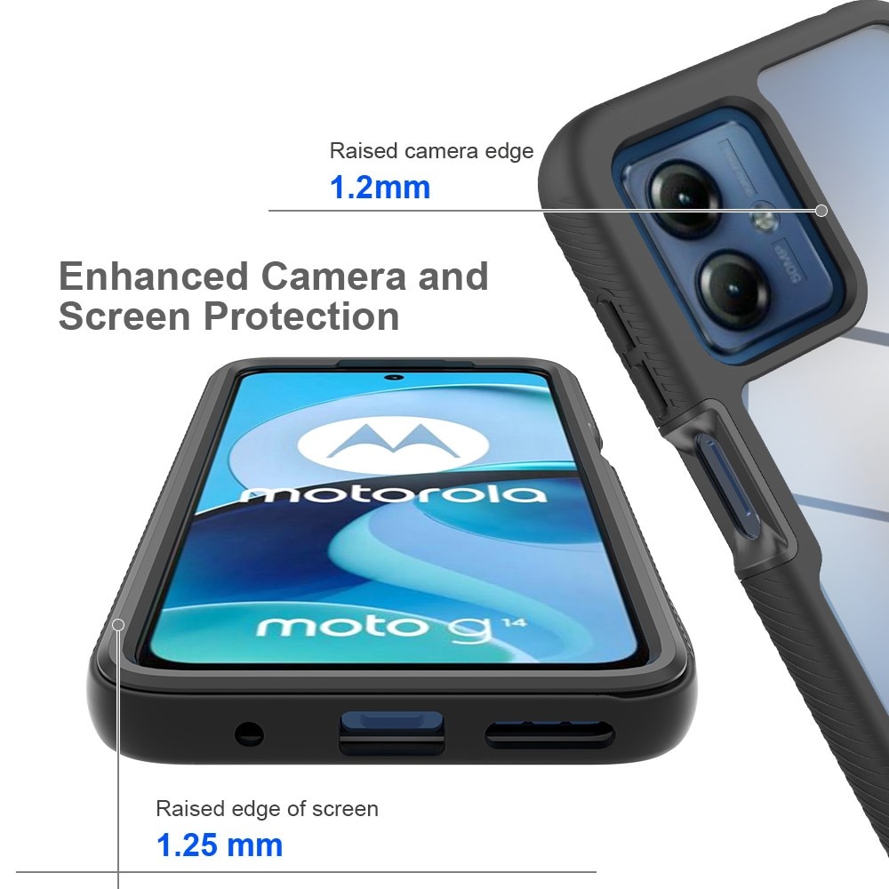 Coque Full Protection Motorola Moto G54, noir