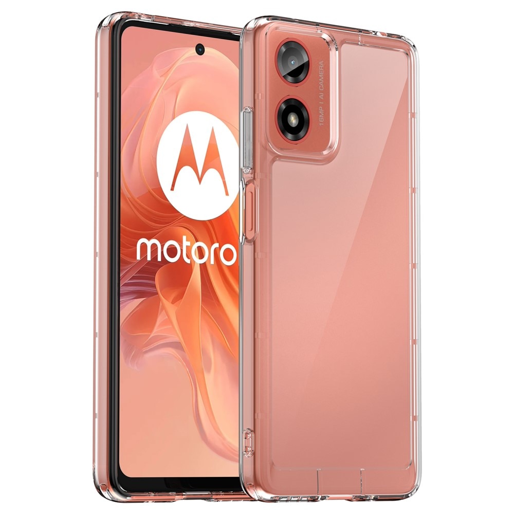 Coque Hybride Crystal Hybrid Motorola Moto E14, transparent