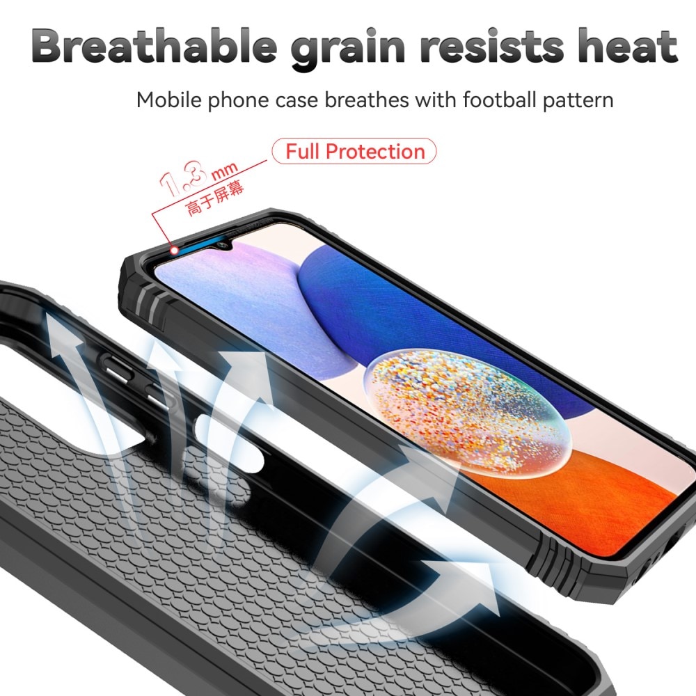 Coque Hybride Ring avec Protège Caméra Samsung Galaxy A55, Noir