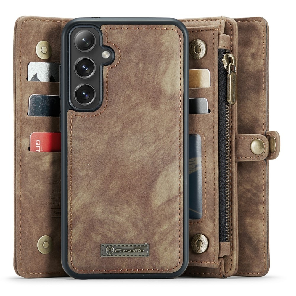 Étui portefeuille multi-cartes Samsung Galaxy S24, Marron
