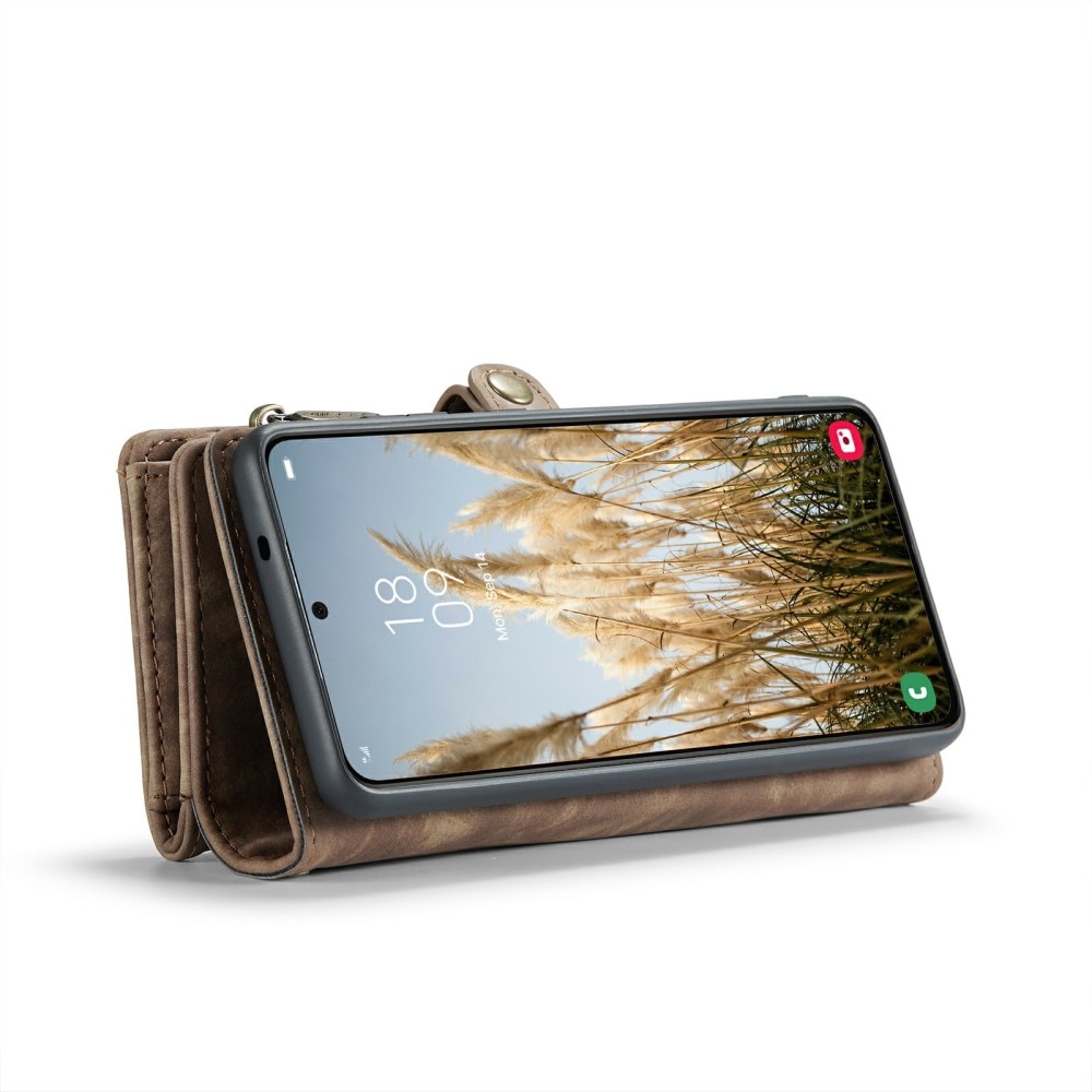 Étui portefeuille multi-cartes Samsung Galaxy S24, Marron