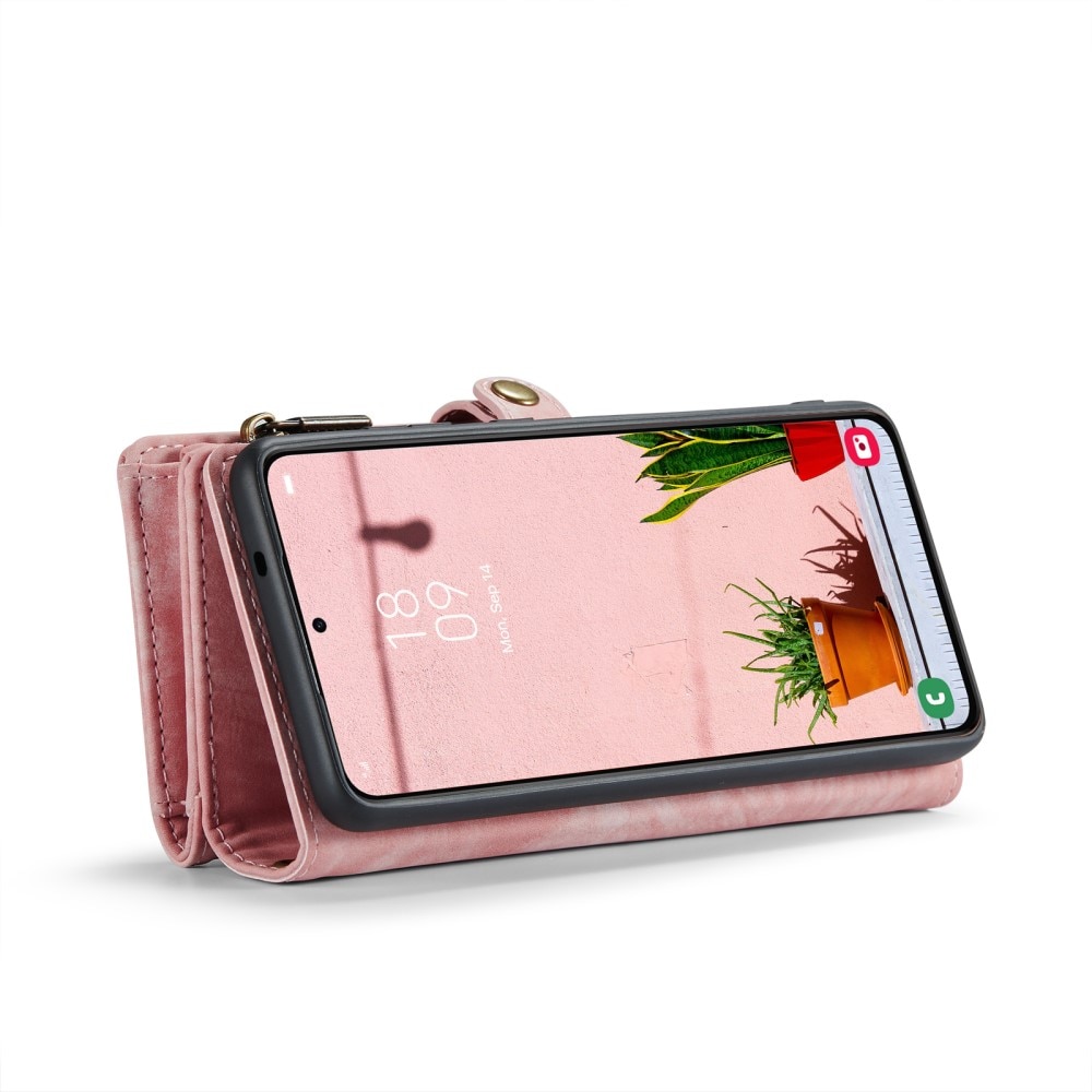 Étui portefeuille multi-cartes Samsung Galaxy S24, rose