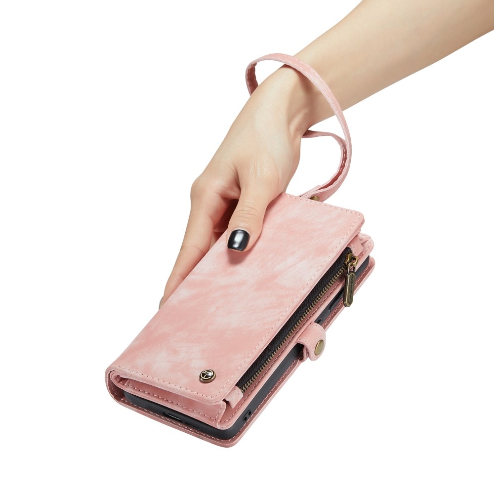 Étui portefeuille multi-cartes Samsung Galaxy S24, Rose