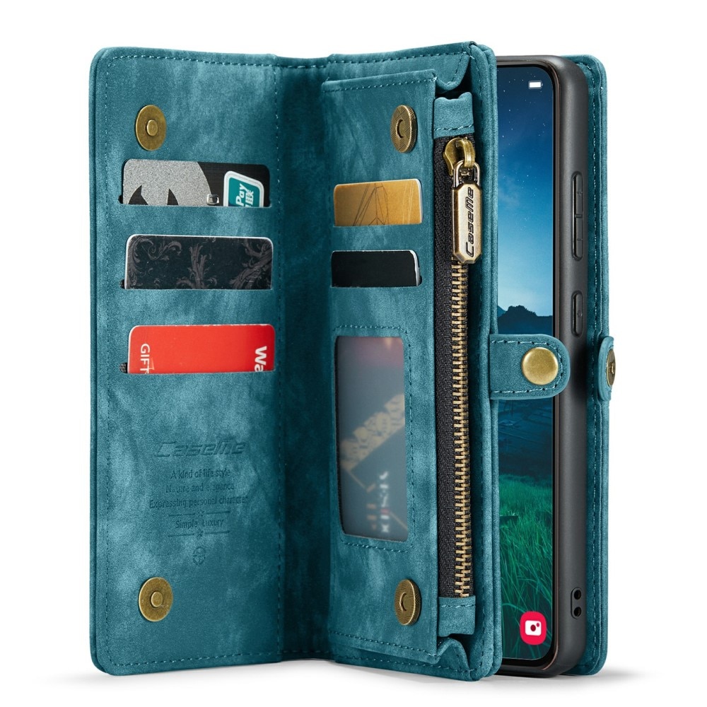 Étui portefeuille multi-cartes Samsung Galaxy S24, Bleu