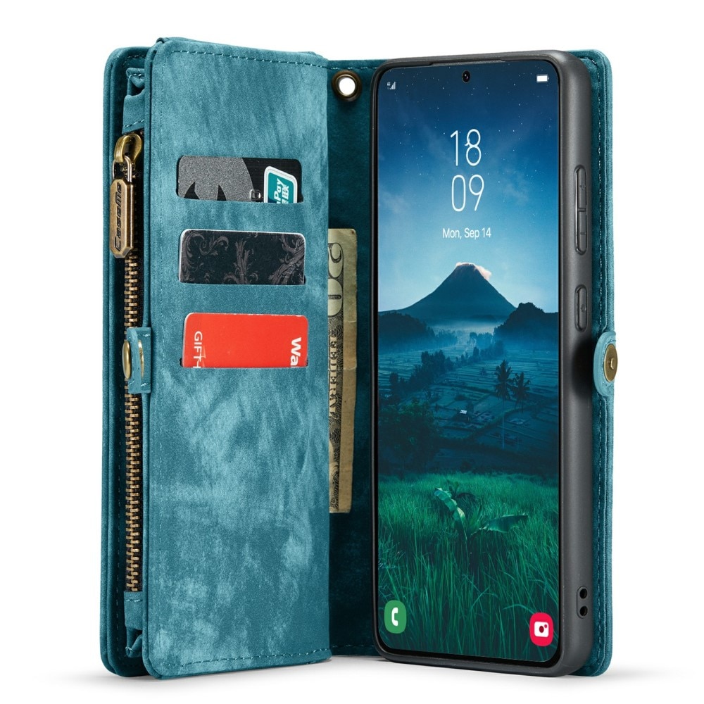 Étui portefeuille multi-cartes Samsung Galaxy S24, Bleu