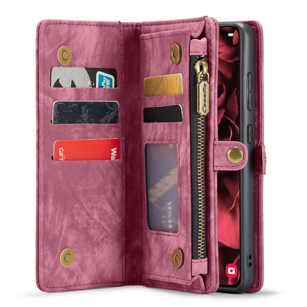 Étui portefeuille multi-cartes Samsung Galaxy S24, Rouge