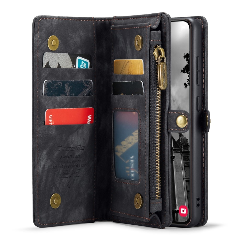 Étui portefeuille multi-cartes Samsung Galaxy S24, Gris