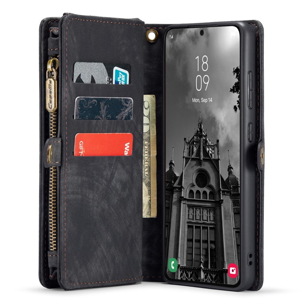 Étui portefeuille multi-cartes Samsung Galaxy S24, Gris