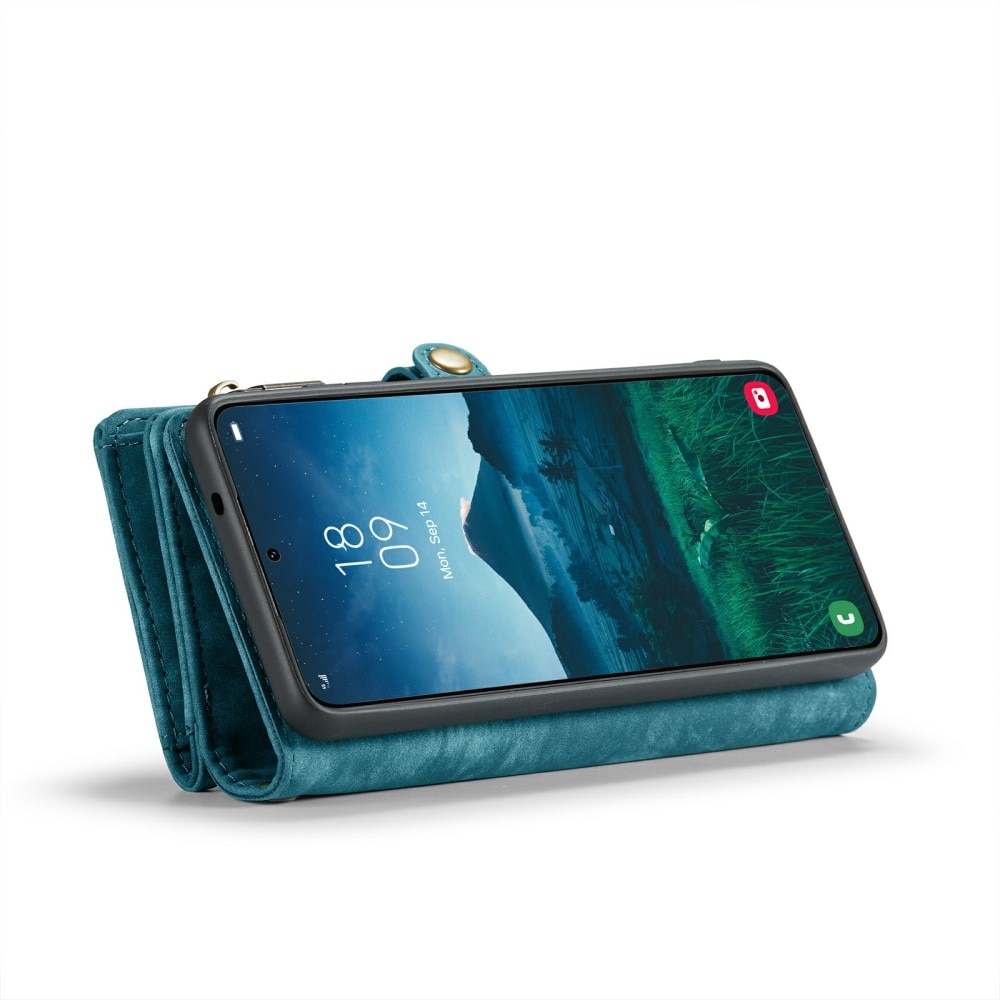 Étui portefeuille multi-cartes Samsung Galaxy S24 Plus, bleu