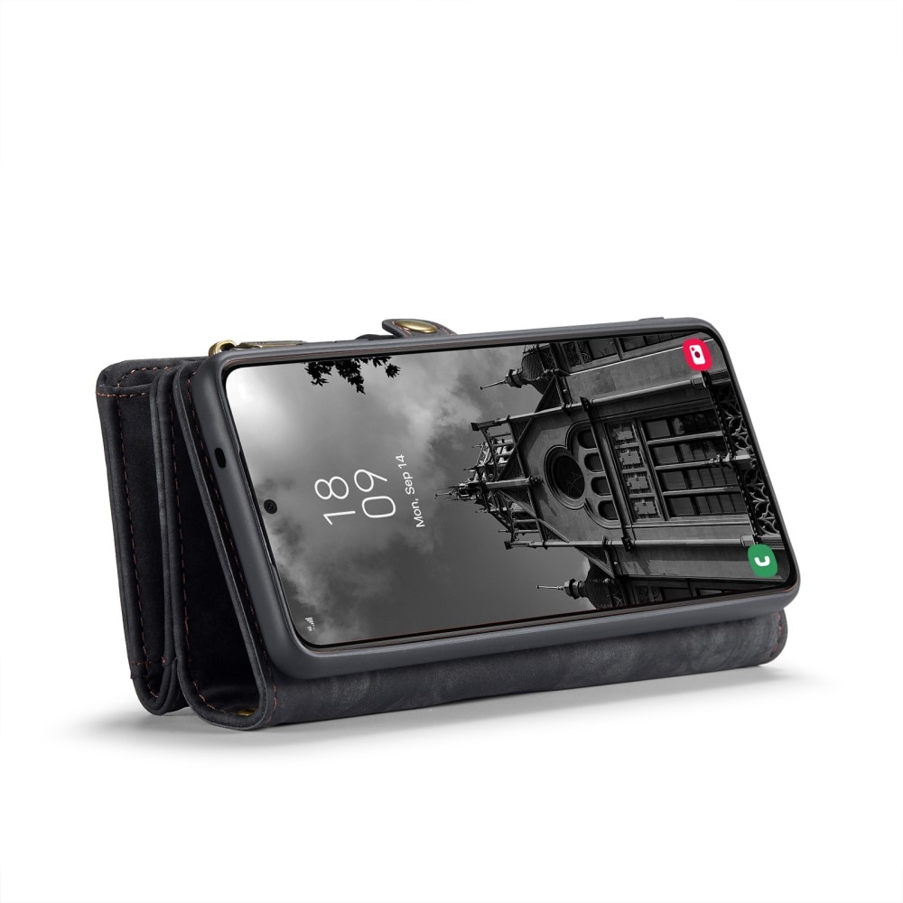 Étui portefeuille multi-cartes Samsung Galaxy S24 Plus, Gris