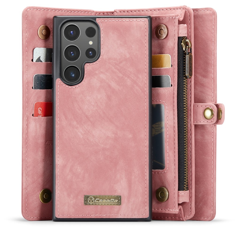 Étui portefeuille multi-cartes Samsung Galaxy S24 Ultra, Rose