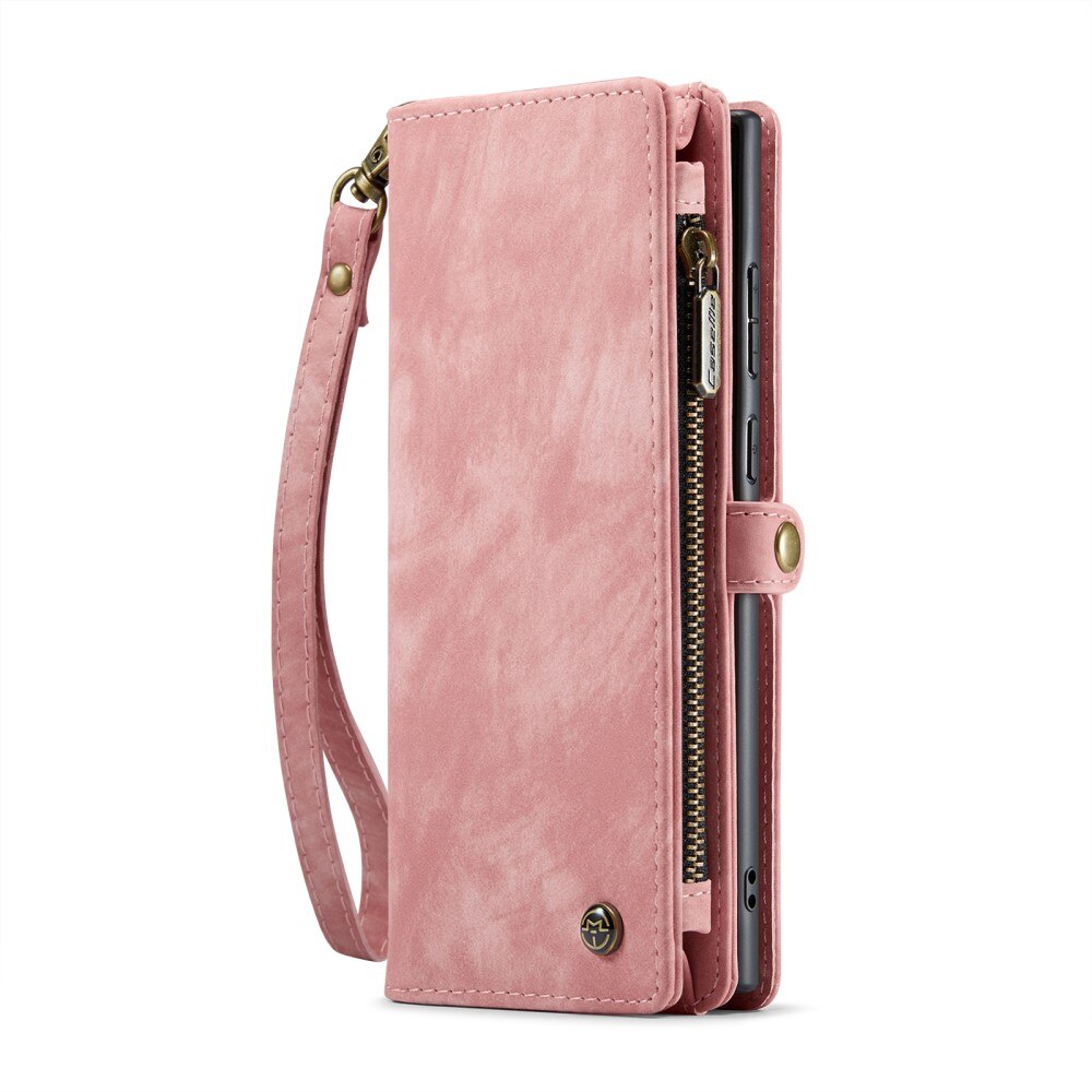 Étui portefeuille multi-cartes Samsung Galaxy S24 Ultra, Rose