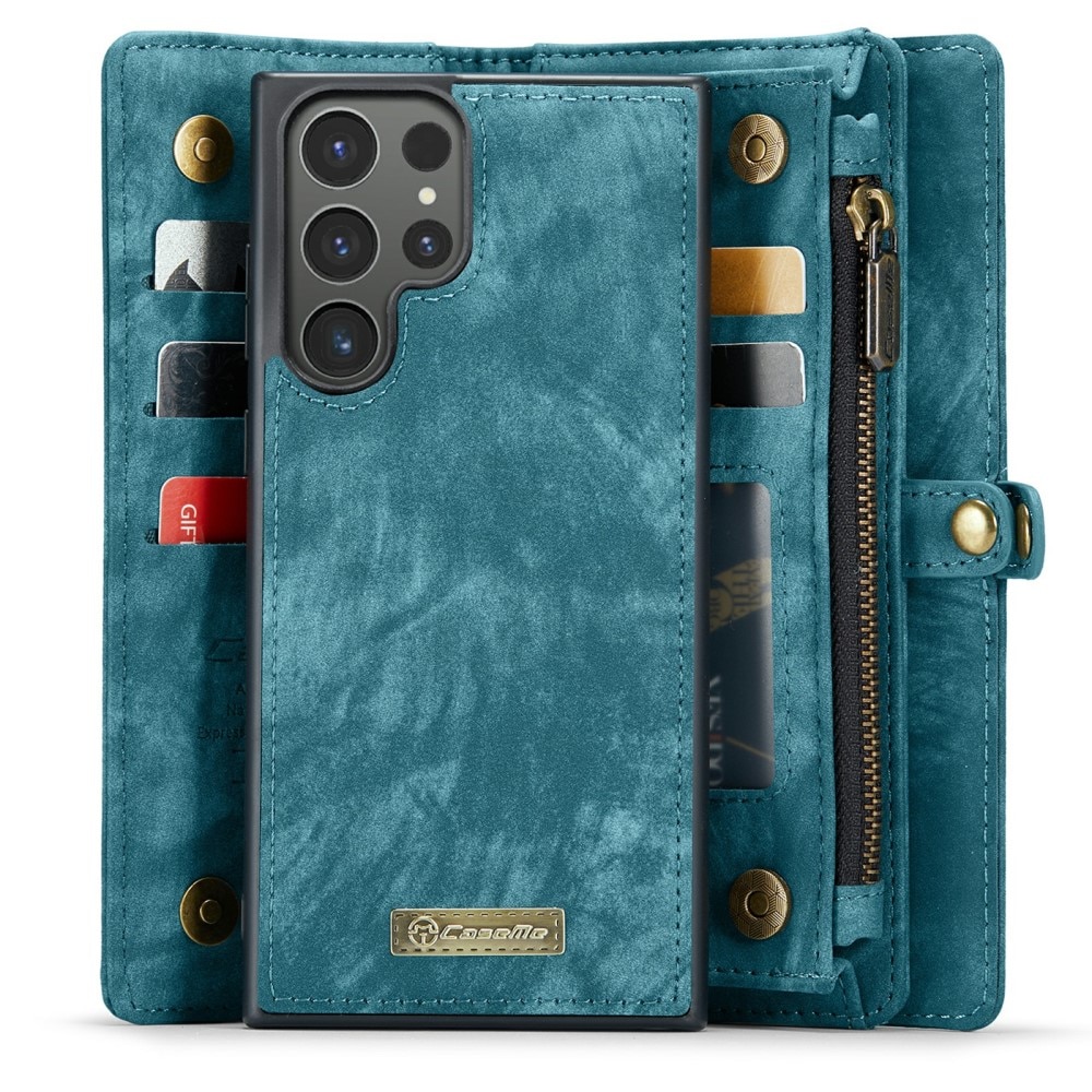 Étui portefeuille multi-cartes Samsung Galaxy S24 Ultra, Bleu