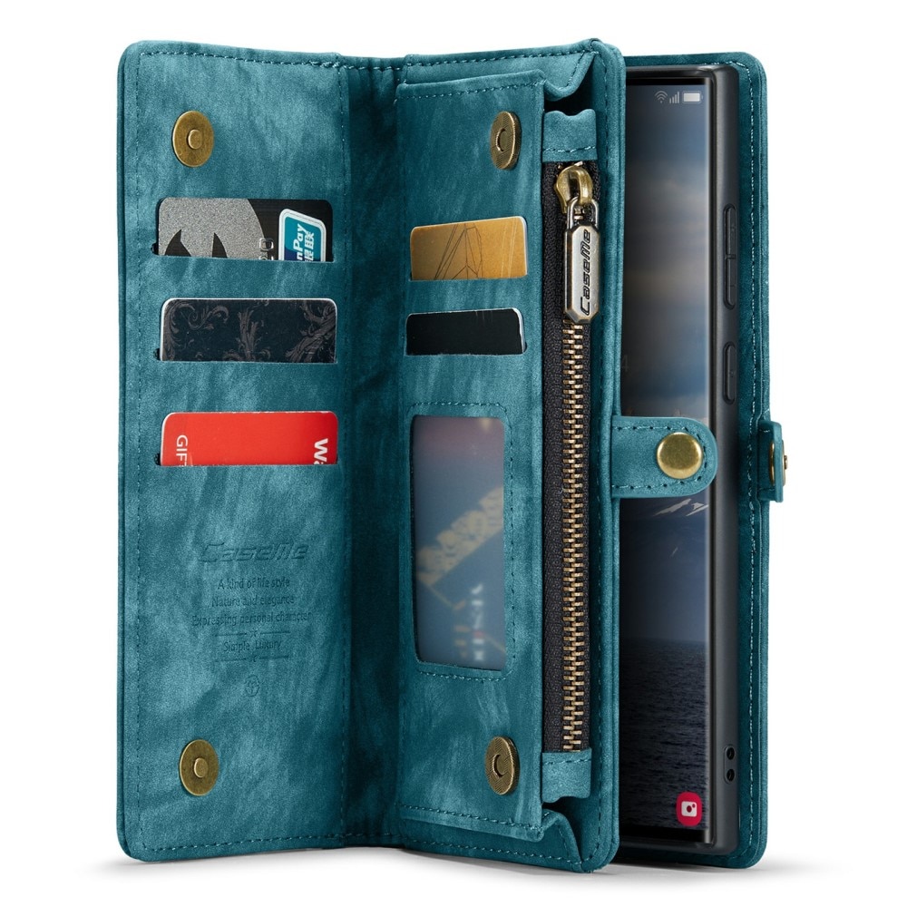 Étui portefeuille multi-cartes Samsung Galaxy S24 Ultra, Bleu