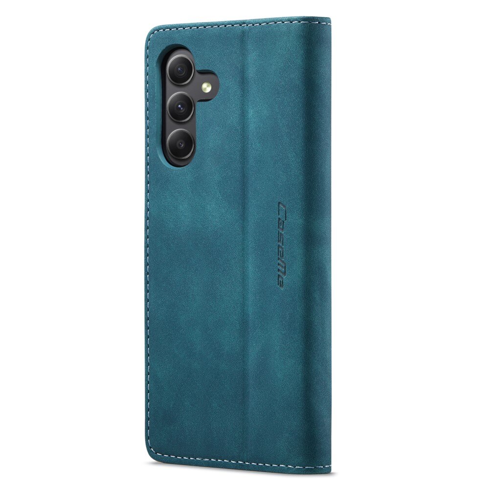 Étui portefeuille mince Samsung Galaxy A15, Bleu