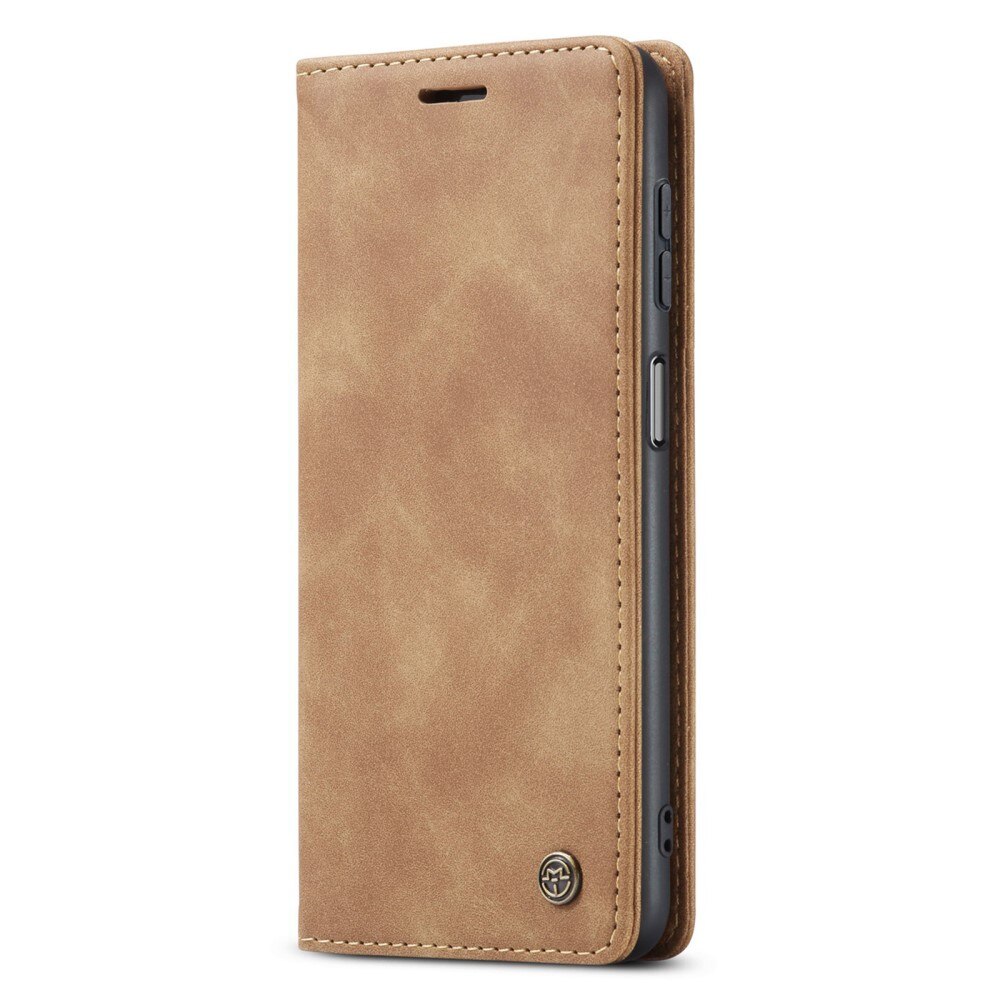 Étui portefeuille mince Samsung Galaxy A15, Marron