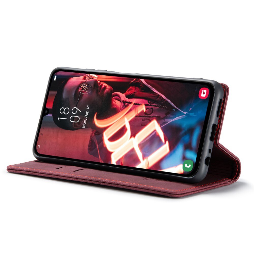 Étui portefeuille mince Samsung Galaxy A15, Rouge