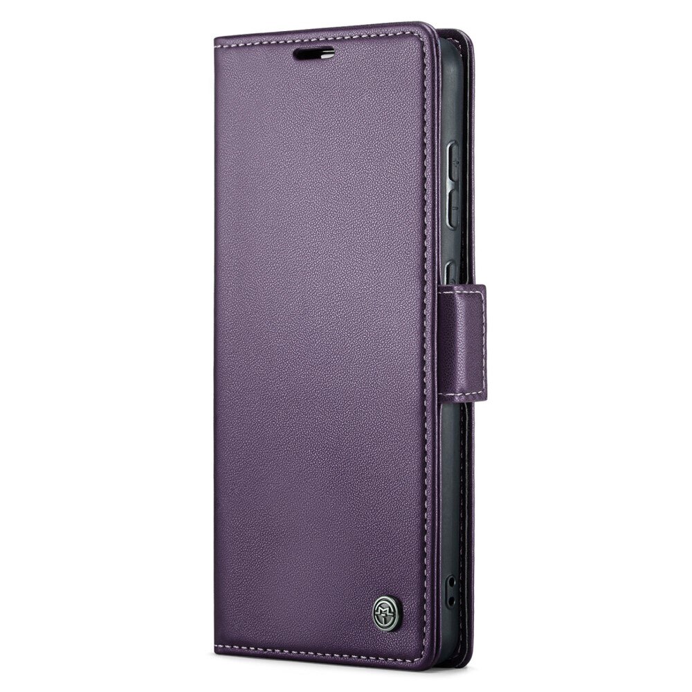 Étui portefeuille mince anti-RFID Samsung Galaxy A55, Violet