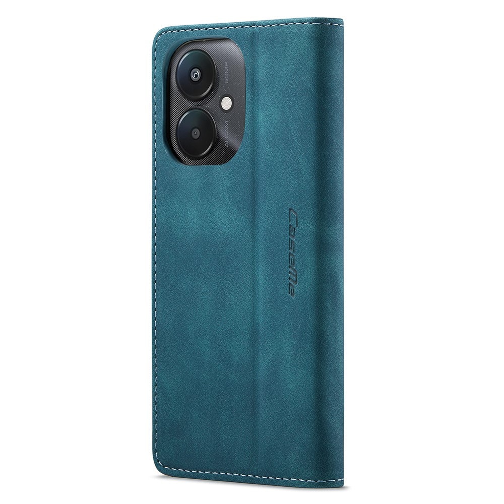 Étui portefeuille mince Xiaomi Redmi 13C, bleu