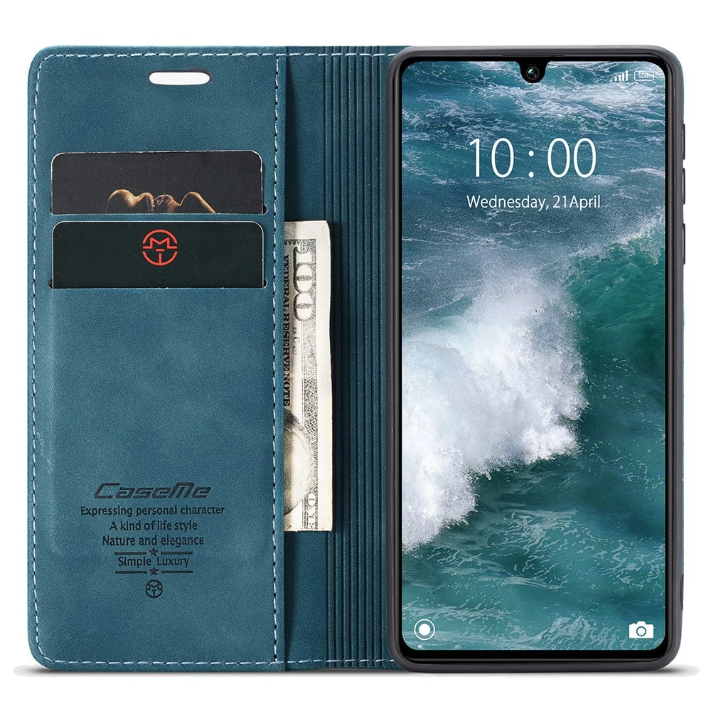 Étui portefeuille mince Xiaomi Redmi 13C, Bleu