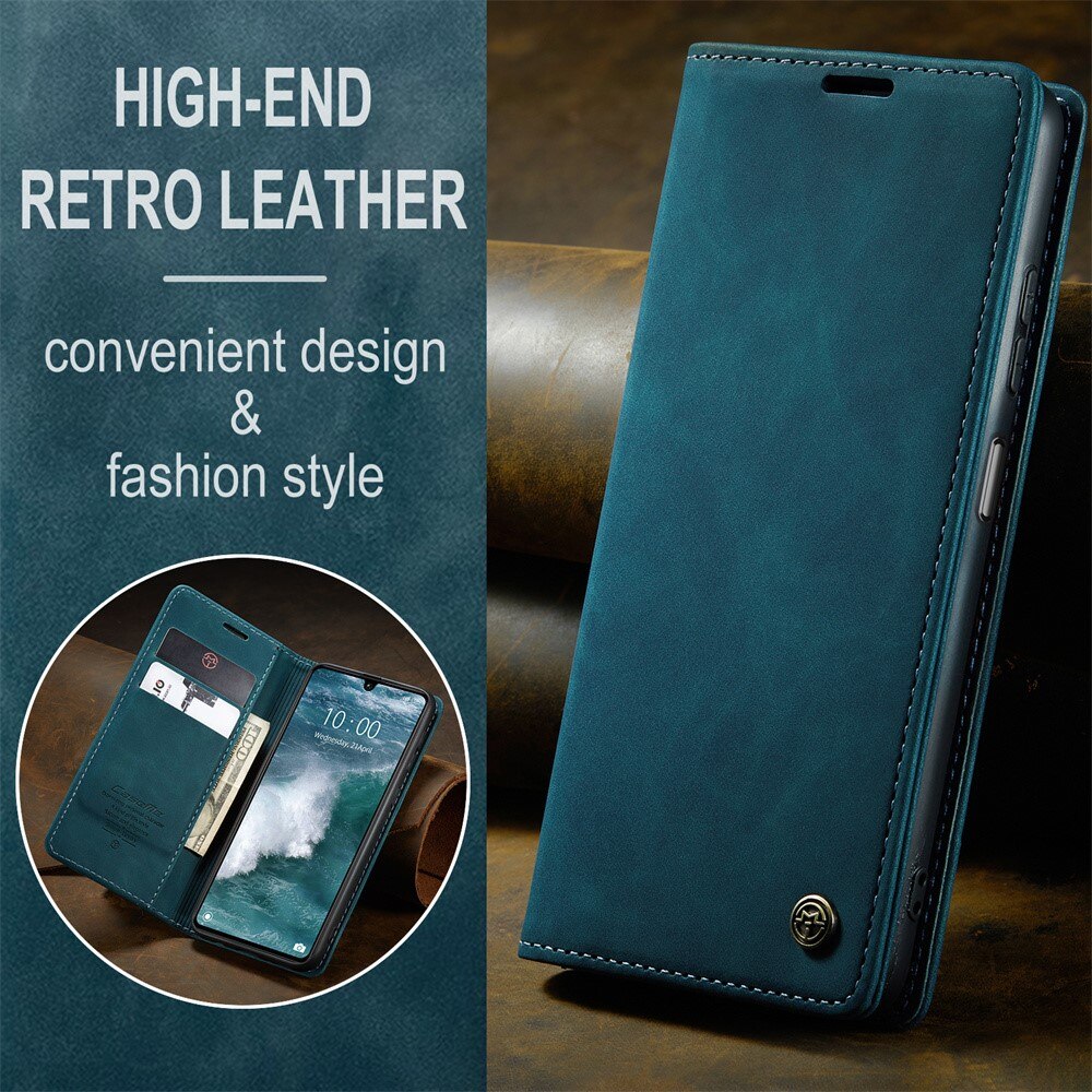 Étui portefeuille mince Xiaomi Redmi 13C, Bleu