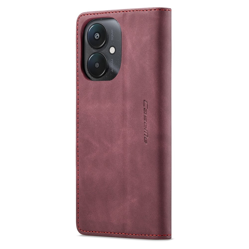 Étui portefeuille mince Xiaomi Redmi 13C, Rouge