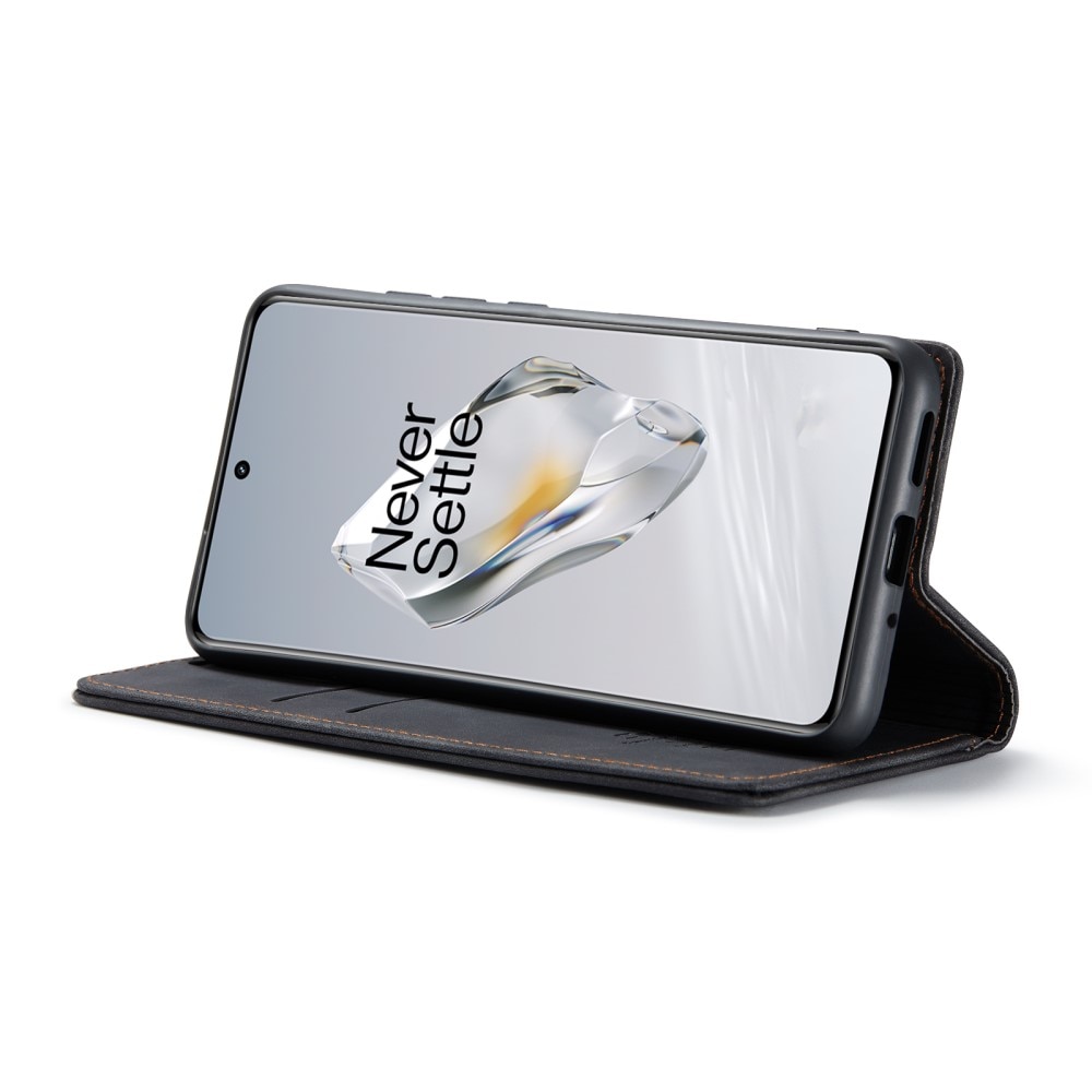 Étui portefeuille mince  OnePlus 12, Noir