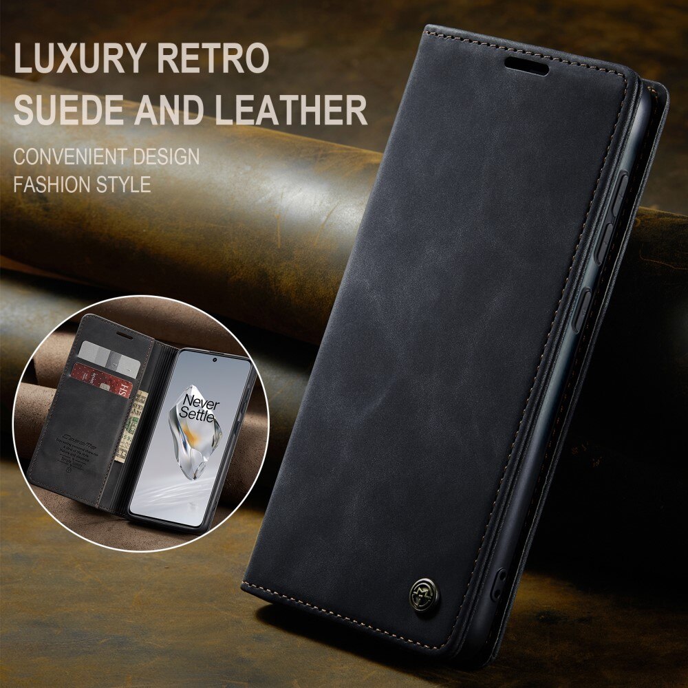 Étui portefeuille mince  OnePlus 12, Noir