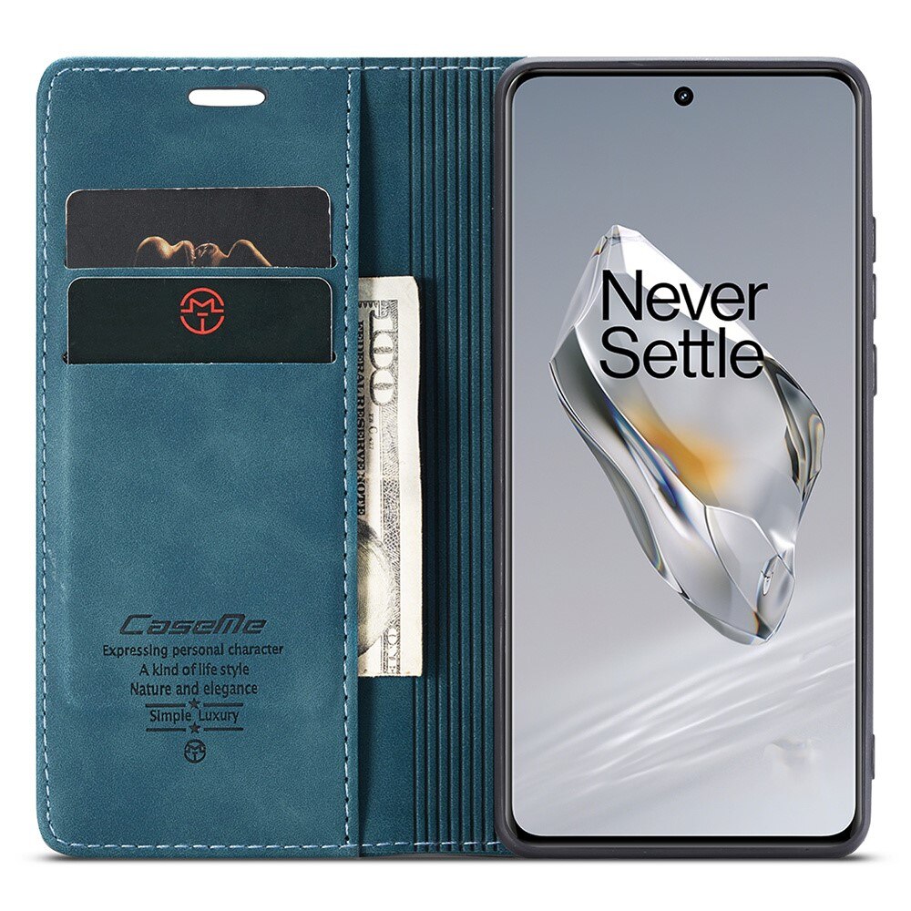 Étui portefeuille mince  OnePlus 12, Bleu