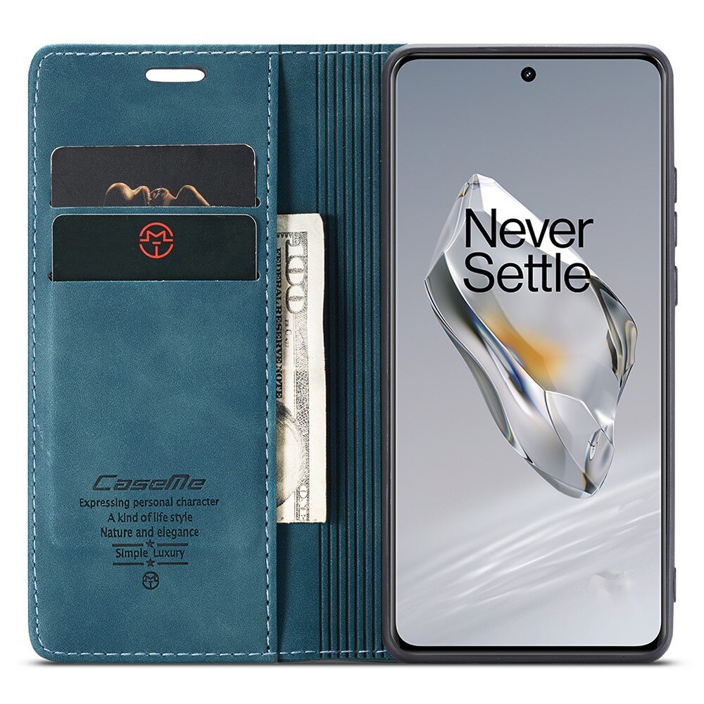 Étui portefeuille mince OnePlus 12, bleu