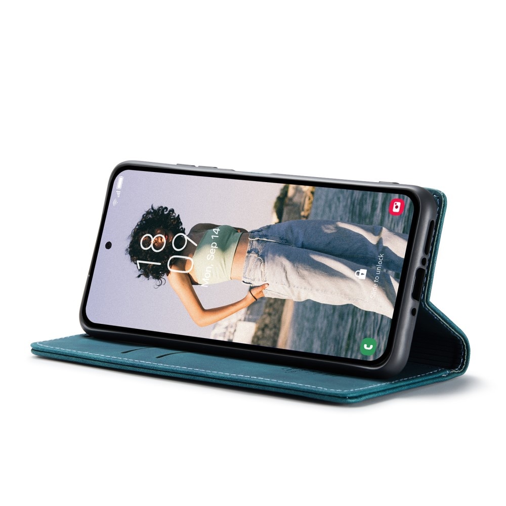 Étui portefeuille mince Samsung Galaxy A35, Bleu