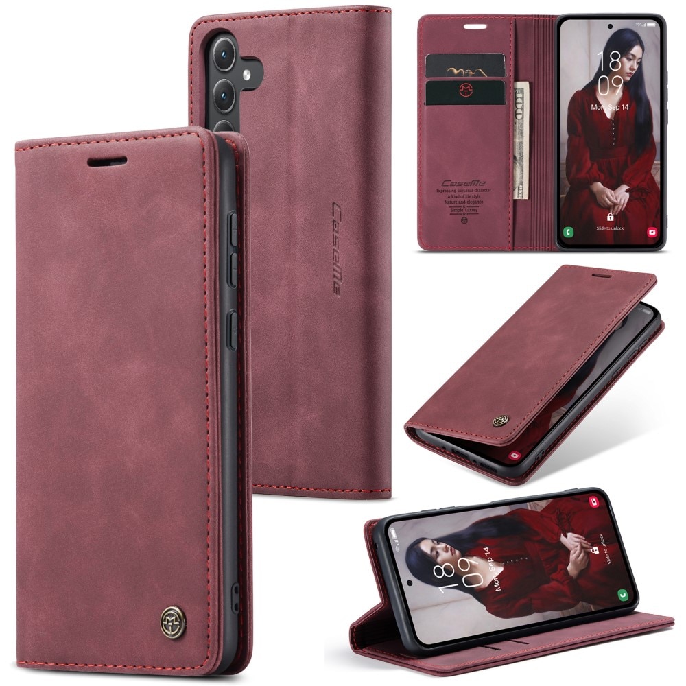 Étui portefeuille mince Samsung Galaxy A35, Rouge